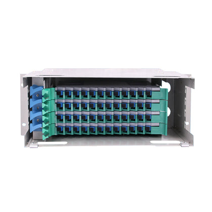 FTTH Optical Distribution Frame 19 Inch Rack Mounted ODF 2U 48 Cores Fiber Optic Patch Panel